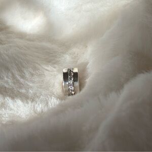 PANDORA authentic Shining Path Clip 791972CZ Sterling Silver CZ Spacer Charm